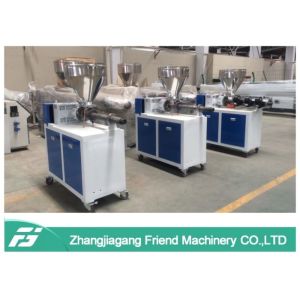 PLC Control Plastic Extruder Machine Low Noise Horizontal / Vertical Type