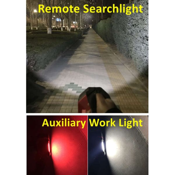 2 In 1 850 Lumen IP66 Rating Handheld Searchlight For Outdoor