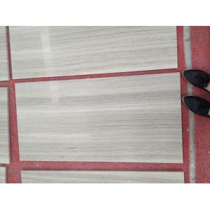 White grey wooden grain natural marble tile and slab