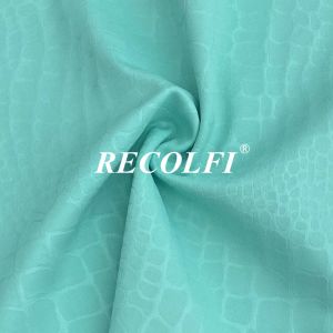 Embossed Print Activewear Recycled Knit Fabric Syretch Cycling Wear