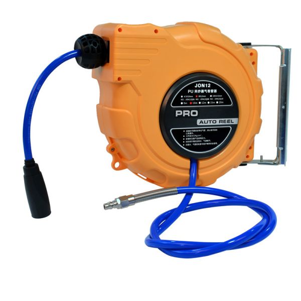Buy Pneumatic PU MESH extension retractable spring automatic air hose reel with beautiful color at wholesale prices
