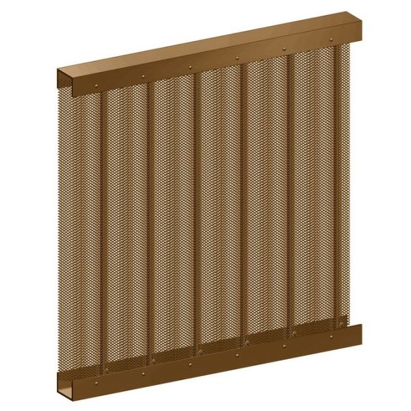 Aluminum Coiled Wire Fabric For Exterior Patio Divider With Custom Configurator Service