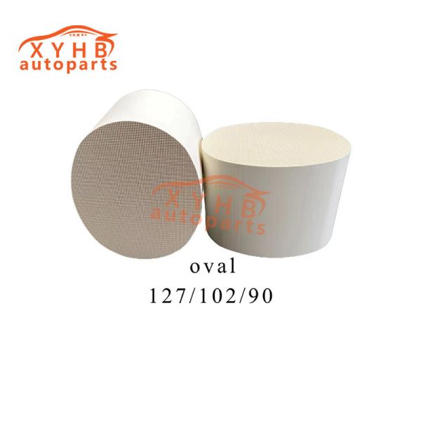 Ceramic Carrier Anisotropic High-Quality Three-Way Catalytic Filter Element Euro 1-5 Model: 127*102*90