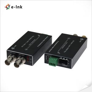 Mini HD SDI Fiber Converter with SFP Transceiver Tally or Reverse RS485