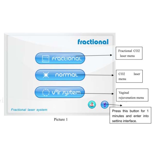 Multifunction Co2 Fractional Laser Machine 10600nm Pain - Free