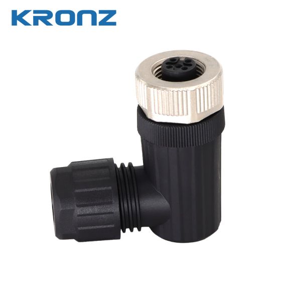 Buy M12 4-Pin Field-Wireable Connector IP67 Screw Connection at wholesale prices
