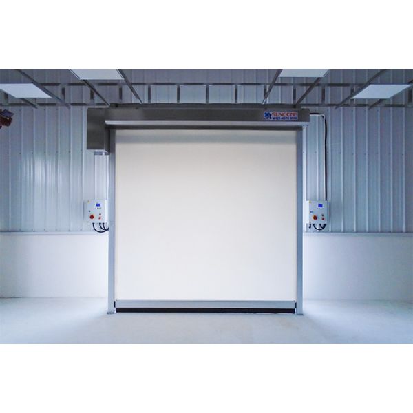 Buy 1.5mm PVC Window Galvanized Steel Frame Industrial High Speed Door For Workshop at wholesale prices