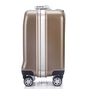 Aluminum Frame Luggage Suitcases with 4 Spinner Wheels and Customized Design