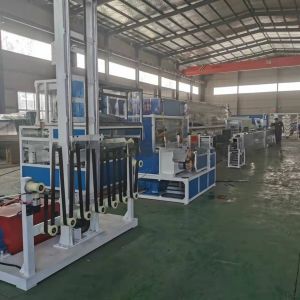 Plastic Geostrap Extruder Machine / Professional Geo Strap Band Extrusion