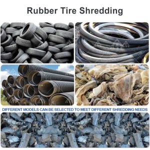 Customized Truck Tire Shredder 2tpd 3tpd Tire Shredding And Recycling