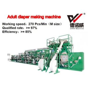 China Manufacturer Disposable Unisex Fully Automatic Adult Diaper Making Machine on sale