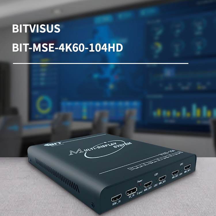 4K60 Multi-Screen Expander FPGA Video Wall Controller with Seamless Loop-Out and 1 in 4 Out for Digital Signage
