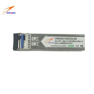 1.25G T1310/R1550 20KM BIDI SFP Modules with DDM