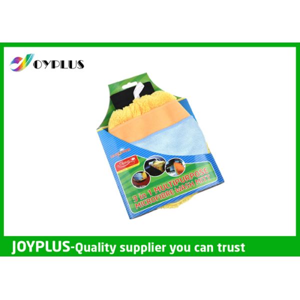 Buy 3 In 1 Scratch - Free Car Cleaning Mitt Wash Mitt Microfiber 20*17cm at wholesale prices