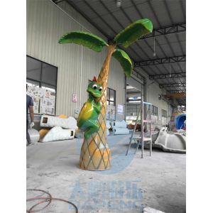 Plants And Flower Series Fiberglass Water Park Splash Pad For Children