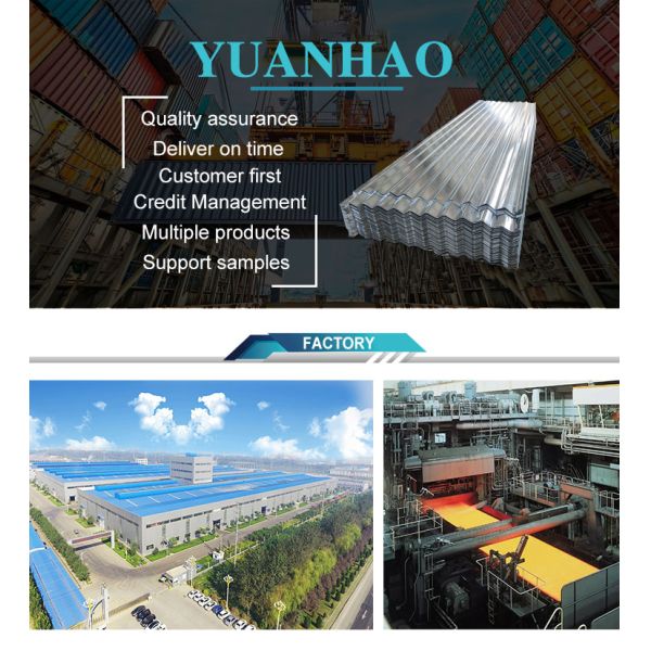 6m Galvanized PPGI Aluminum Corrugated Steel Roofing Sheet for Container