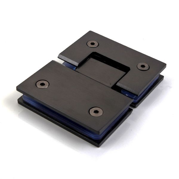 Brushed Nickel Finish Black Matte Shower Room Bathroom Hinge for Glass Door Pivot Spring