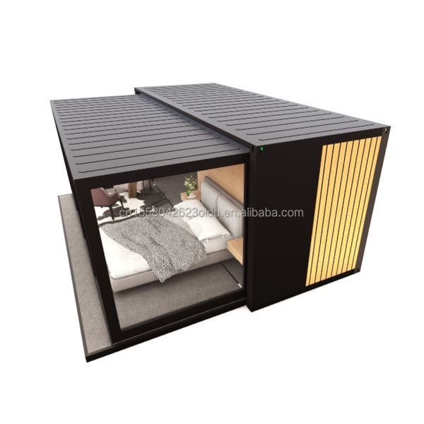 Main Structure Galvanized Steel Square Tubes 20ft 40ft Extendable Shipping Container House for Two Bedrooms in Australia