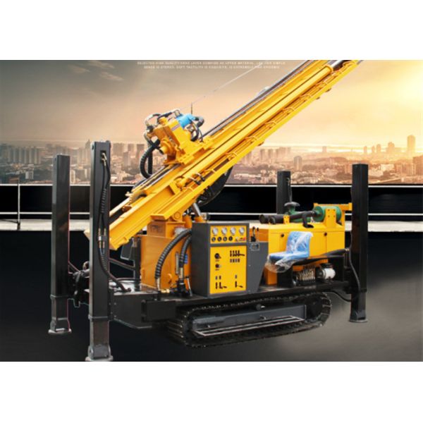 Buy Diesel 400m Depth Pneumatic Crawler Drill Water Well Rig at wholesale prices