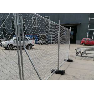 China 7 Ft Height Temporary Construction Site Fencing Hot Dipped Galvanized With Chain Link Mesh on sale