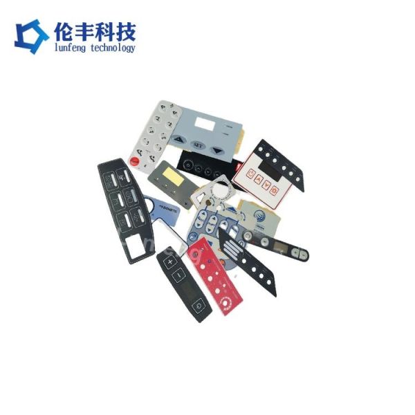 Customized Waterproof Membrane Keypad with 3M Adhesive and Silkscreen Printing