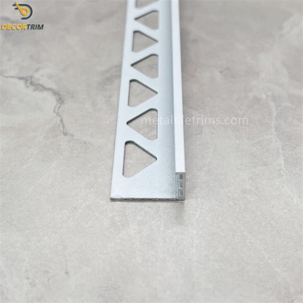 Buy Aluminum Tile Profile Metal Tile Trims 10mm×0.8mm×2300mm at wholesale prices