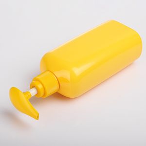 Best Price Customized Yellow Cosmetic Shampoo Packaging Biodegradable Bottle