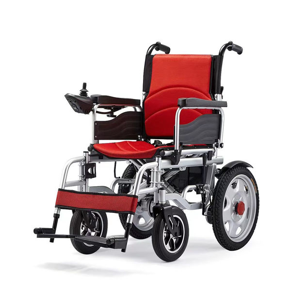 Buy Reinforced Lightweight Foldable Electric Wheelchair Chromed Steel Multi Functional at wholesale prices