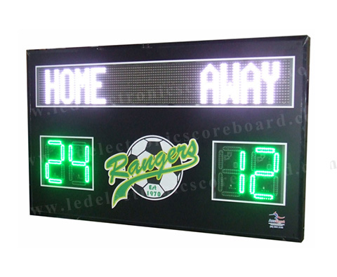 110V ~ 250V LED Football Scoreboard Iron / Steel / Aluminum Frame Material