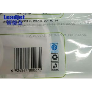 280m/min Leadjet Inkjet Printer Automotive Accessories For Barcode / Logo