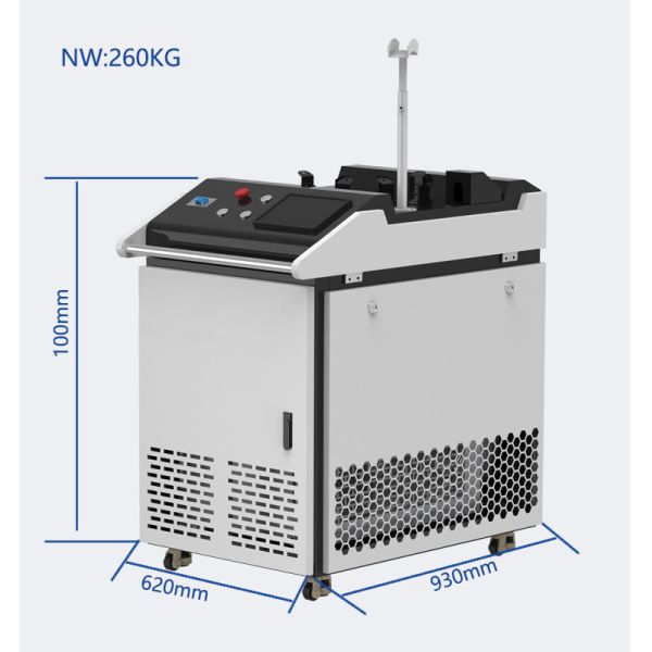 2000W IPG Handheld Laser Welding Machine Portable Laser Welder With Durable Motor Gear For Hotel Industry