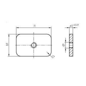 Hasco Z081/16x16x3 Precision Mold Components Injection Mold Interlocks