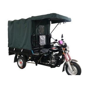 Loading 1t Gasoline Tricycle With Front Sunshade Tent