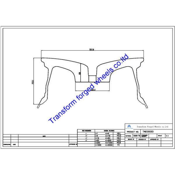 TM200803 20X8 inches forged wheels monoblock wheels blanks Dimple style barrel