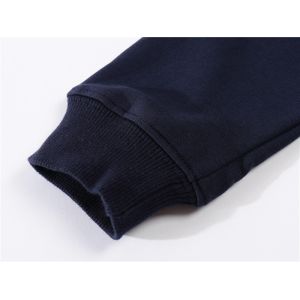 SGS Unlined Embroidery Long Sleeve Pullover Hoodie Threaded Cuffs