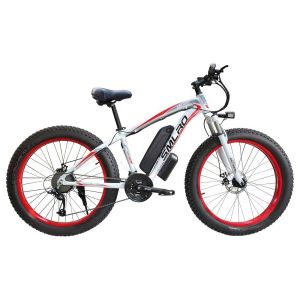 SMLRO 26 Inch Fat Tire Electric Bike 21Speed Geared With 60nm Torque