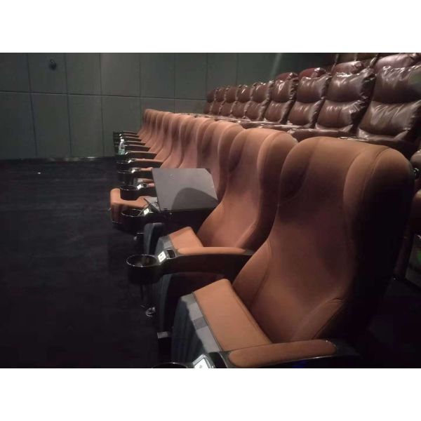 Professional Commercial Theater Seating Folding Type Customized Center Distance