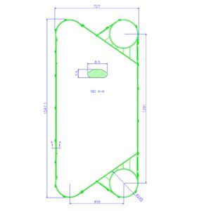 Apv J092 Plate Heat Exchanger Gaskets For Chemical Process