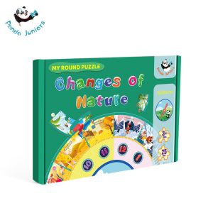 China Preschool Calendar Learning Round Baby Jigsaw Puzzles Toys Sensitivity Development on sale