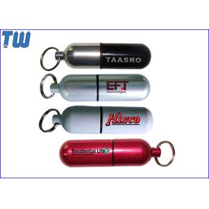 Customized Waterproof Metal Pill 128GB USB Memory Stick Pendrives