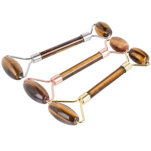 Tiger Eye stone Jade Facial Roller