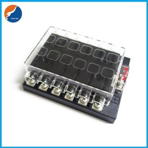 1 Input 12 Output Multiway Automotive Blade Fuse Block Without LED Indicator