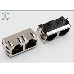 Hub Obsolete RJ45 Female Connector Through Hole 1 x 2 Ports