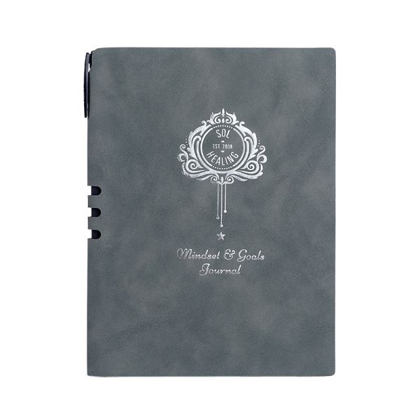 Custom Logo Hardcover Business Notebook with PU Leather Cover and 100 Sheets Notepad