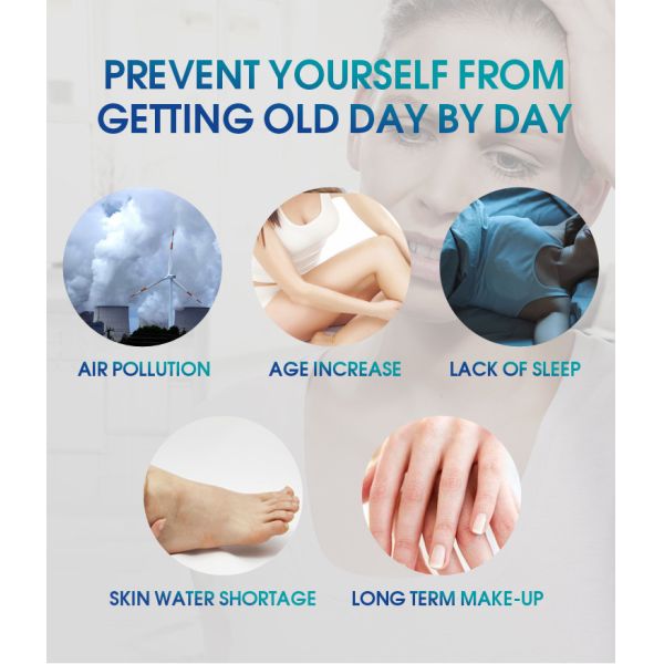 Plastic Kiscience Advanced Hydrogen Spa Foot Bath Detox Machine Blue Skin Beauty Massage