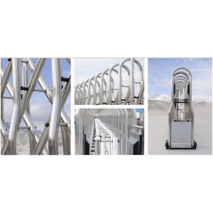 Stainless Steel Electric Retractable Gate , SS304 Automatic Folding Gate