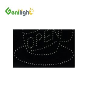 SDK Function Battery Powered Flashing LED Pizza Shop Open Sign Board With