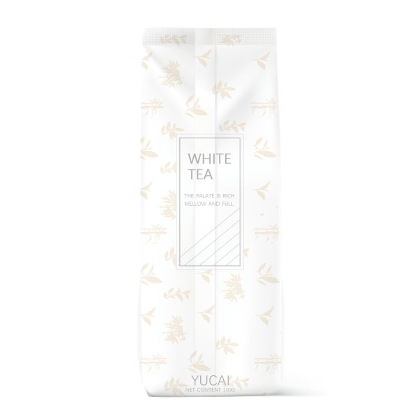 100g 200g Glossy Finish Plastic Side Gusset Bags With Valve Tea Packaging