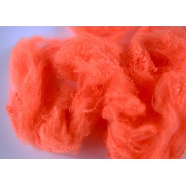 Industrial Red Polyester Pet Staple Fiber 5D*51MM For Garment Fabric