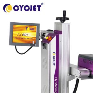 High Speed CO2 Laser Marking Machine CYCJET 60w Image Coding For Plastic